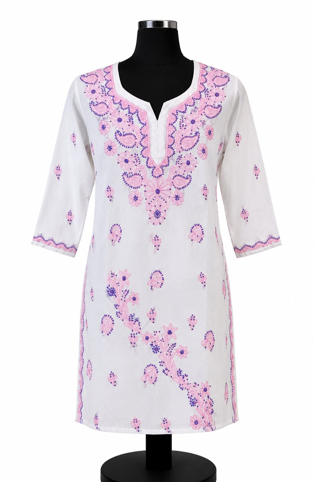 Lakhnavi Embroidery Kurti